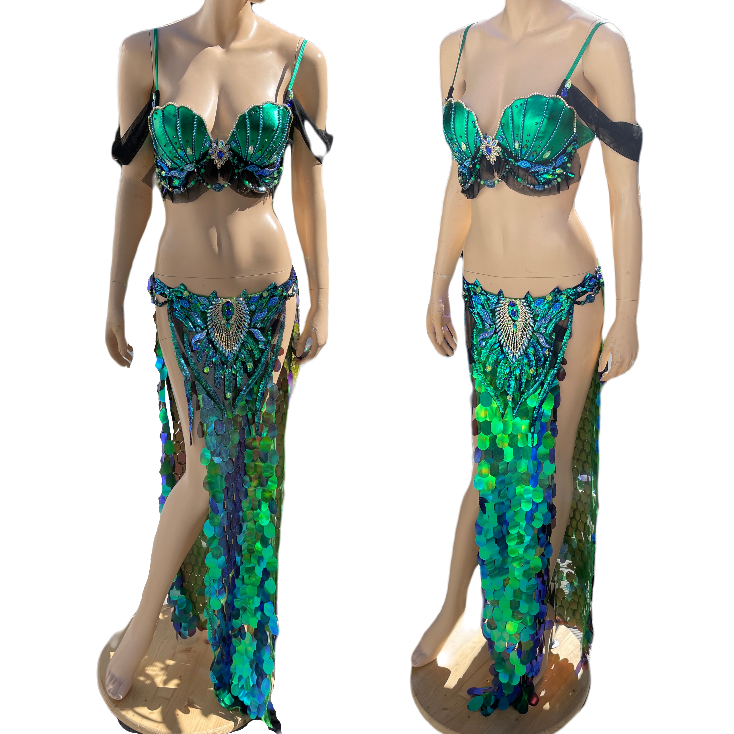 Maxbell Sequin Butterfly Crop Top Halloween Party Belly Dance Club Rave  Blue - Aladdin Shoppers at Rs 1654.00, New Delhi