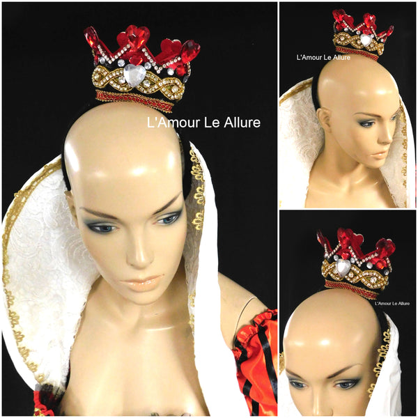 Queen Of Hearts Inspired Corset Bustier Dress Gown - Renaissance