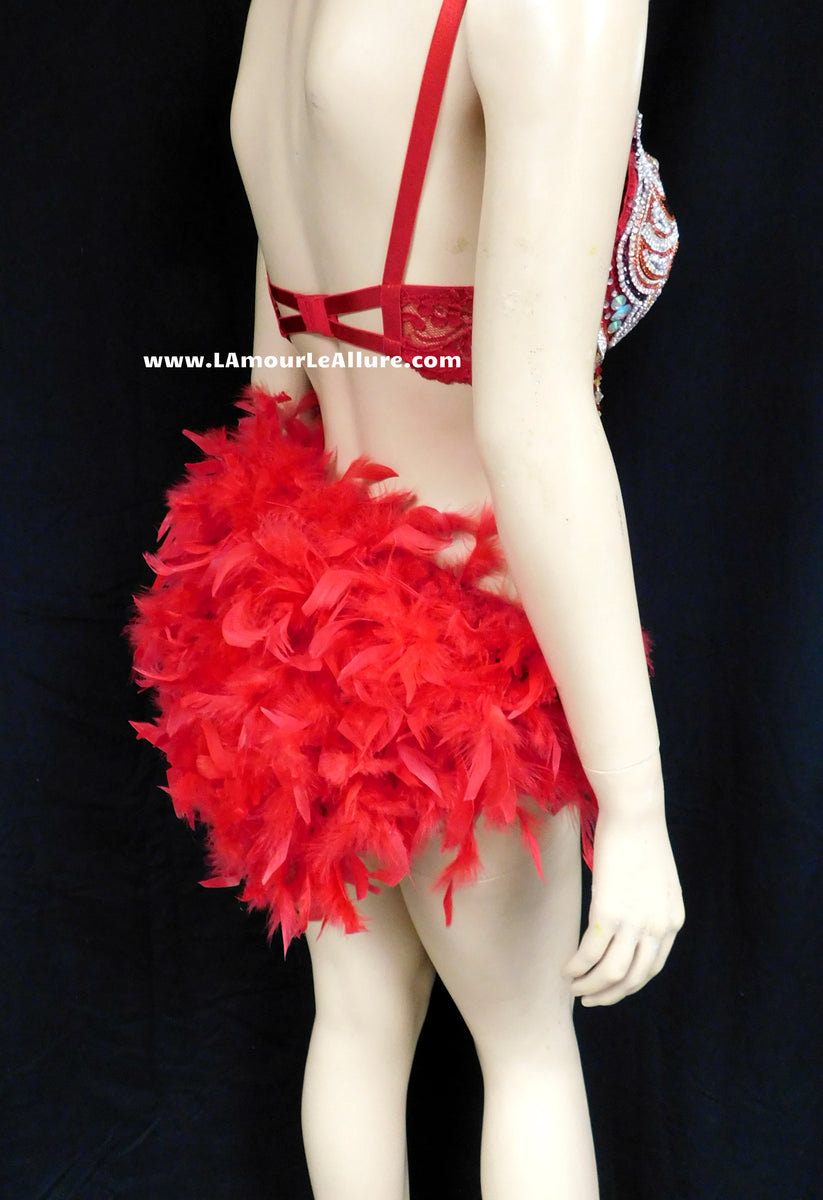 Angel Bra with Matching Feather Bottoms, Angel Outfit – mayrafabuleux