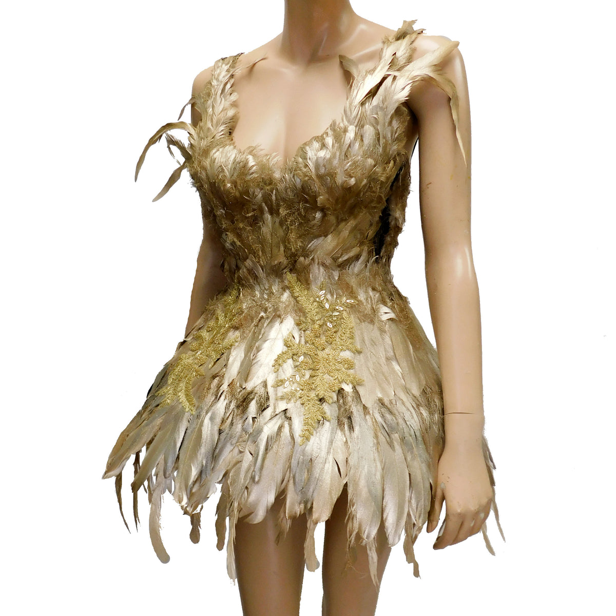 gold dress costume ideas Feather Goddess – L'Amour Le Allure Tiered Floral Sequin Dress but could be even $30 Thursday Size:UK14
