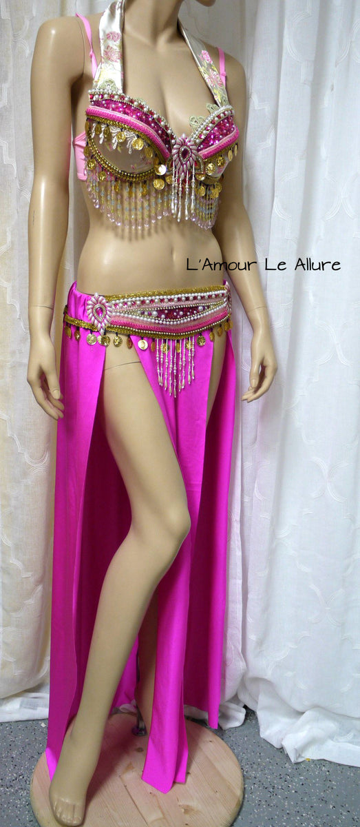 Pink Alomomola Gypsy Belly Dancer Halloween Costume Show Girl – L'Amour Le  Allure