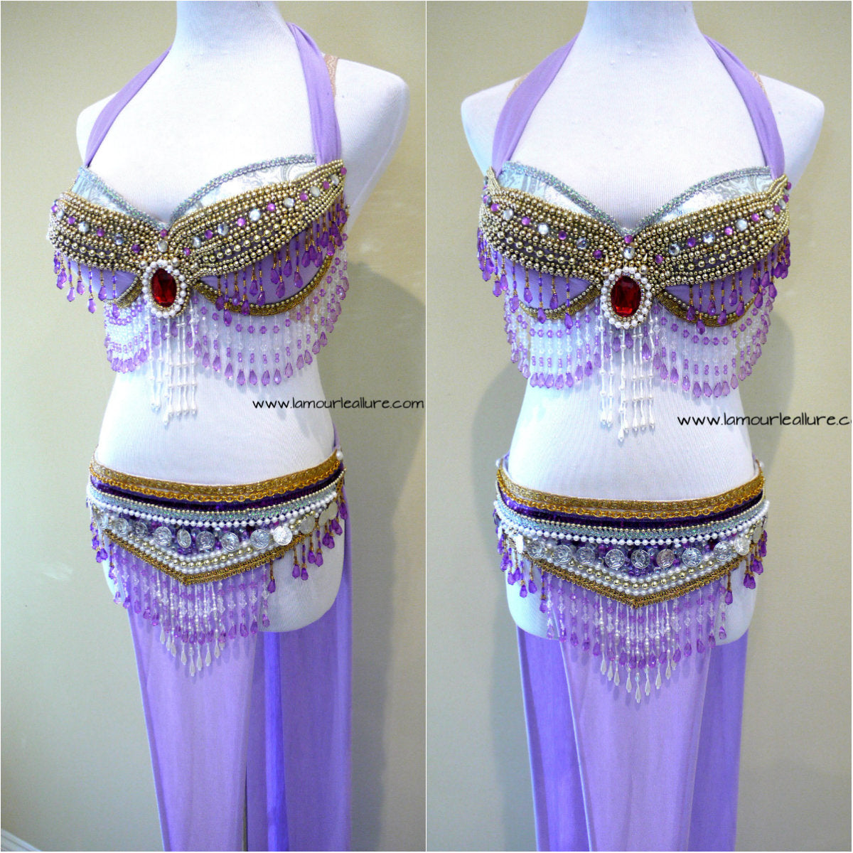 Espeon Gypsy Belly Dancer Bra and Skirt Burlesque Show Girl – L'Amour Le  Allure