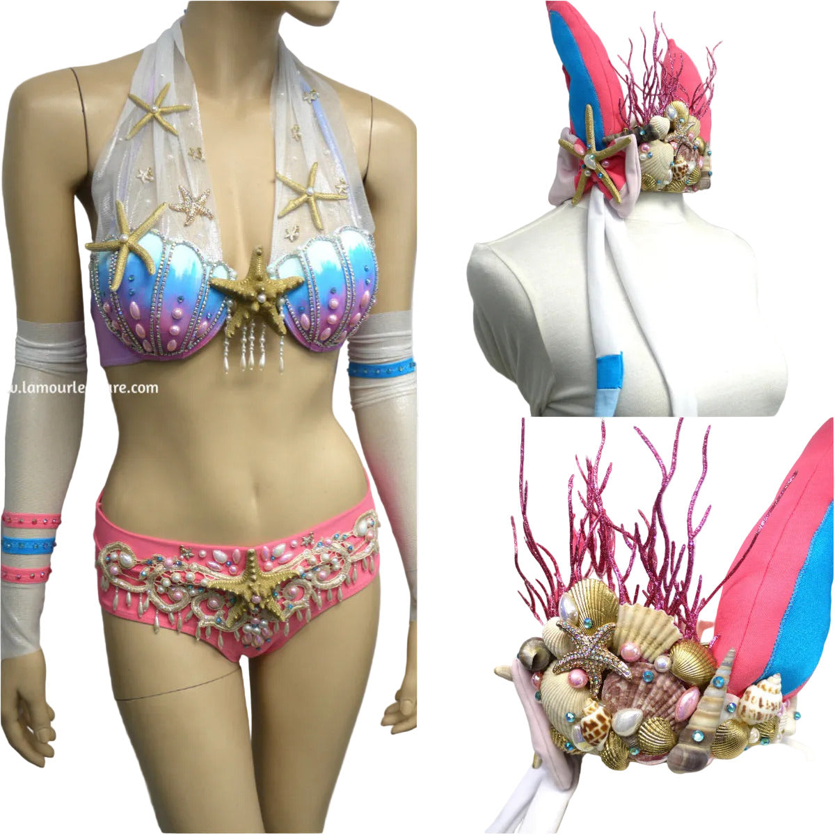 Mermaid Sylveon Ears Crown With Seashell Detailing L Amour Le Allure mermaid-sylveon-ears-crown-with-seashell-detailing-l-amour-le-allure