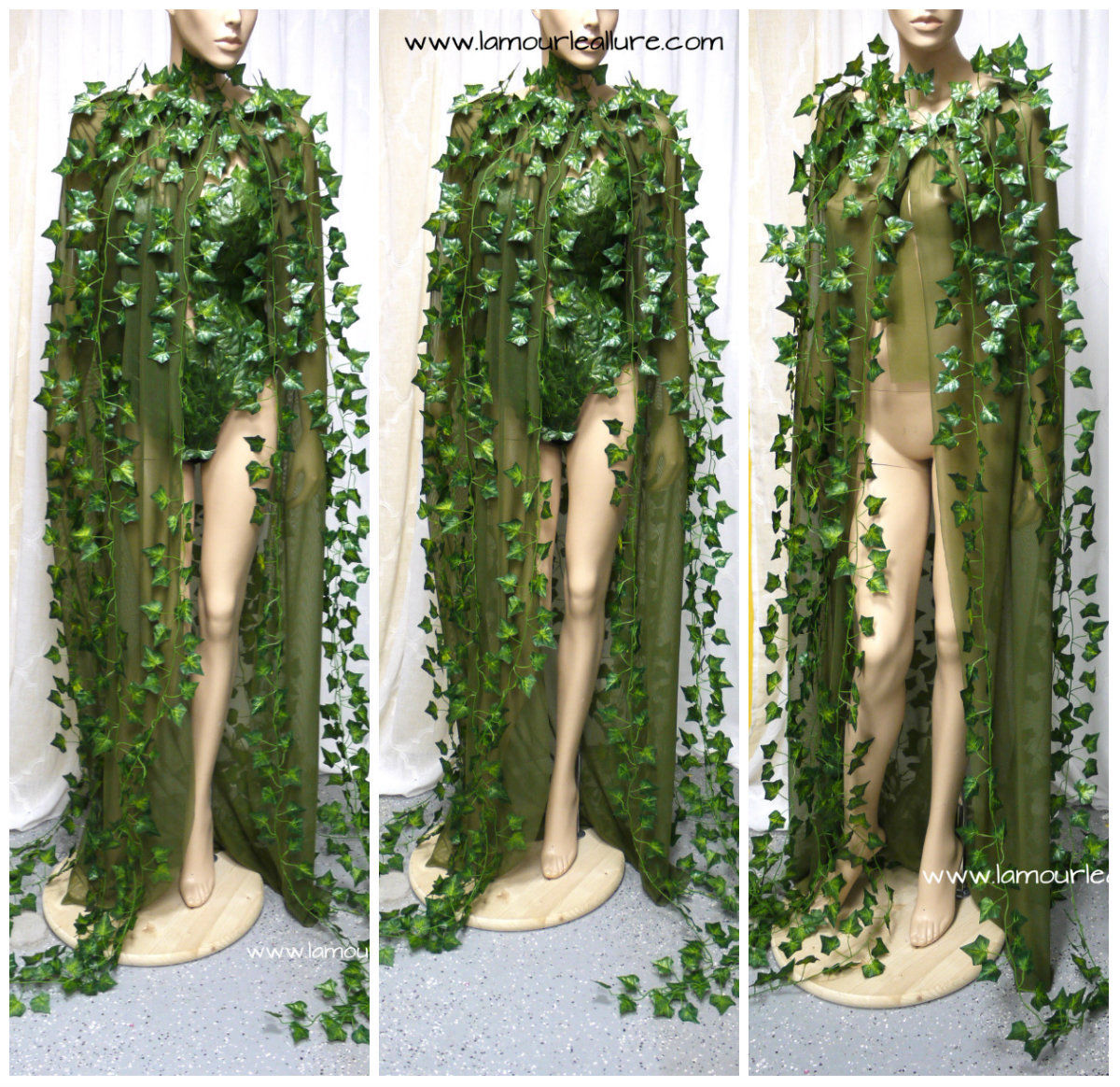Mother Earth Poison Ivy Cape Costume Rave Wear Cosplay Halloween L'Amour Le Allure Mother Earth Poison Ivy Cape Costume Rave Wear Cosplay Halloween L'Amour Le Allure