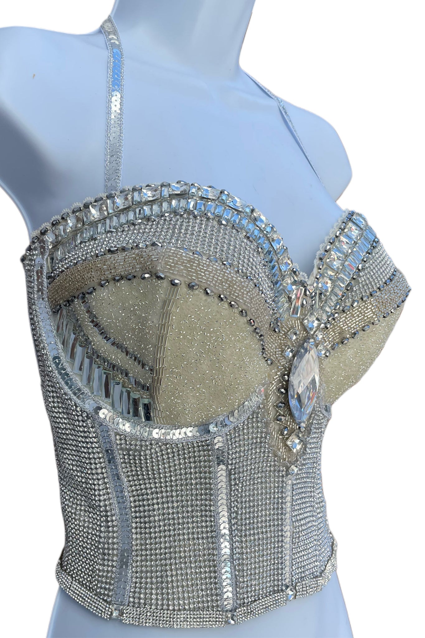 Dripping In Diamonds Bustier Crop Top
