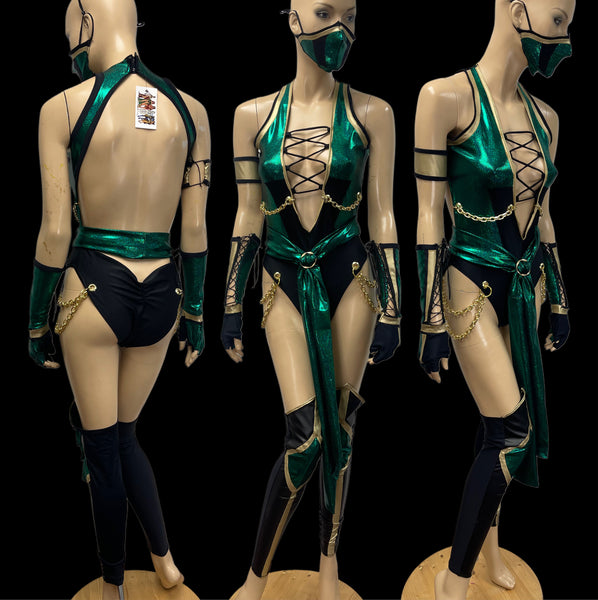 Video Game - Jade Inspired Dance Festival Cosplay Costume