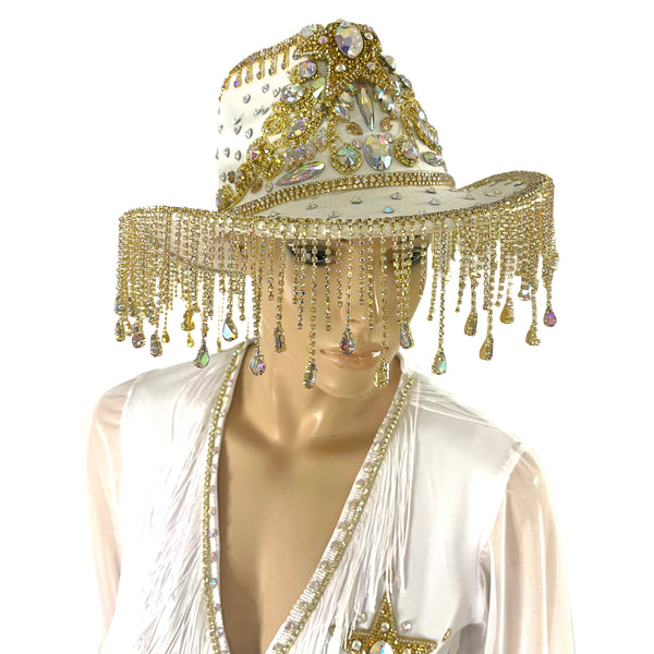 White and Gold Cowgirl Costume