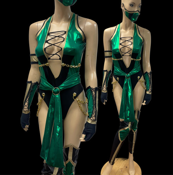 Video Game - Jade Inspired Dance Festival Cosplay Costume