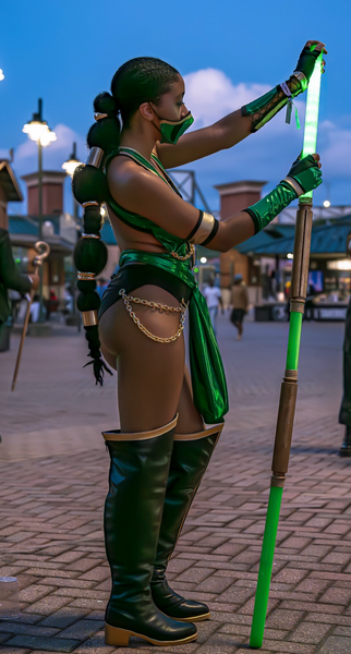 Video Game - Jade Inspired Dance Festival Cosplay Costume