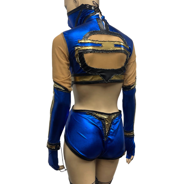 Video Game - Kitana Mileena Mix Inspired Dance Festival Cosplay Costume