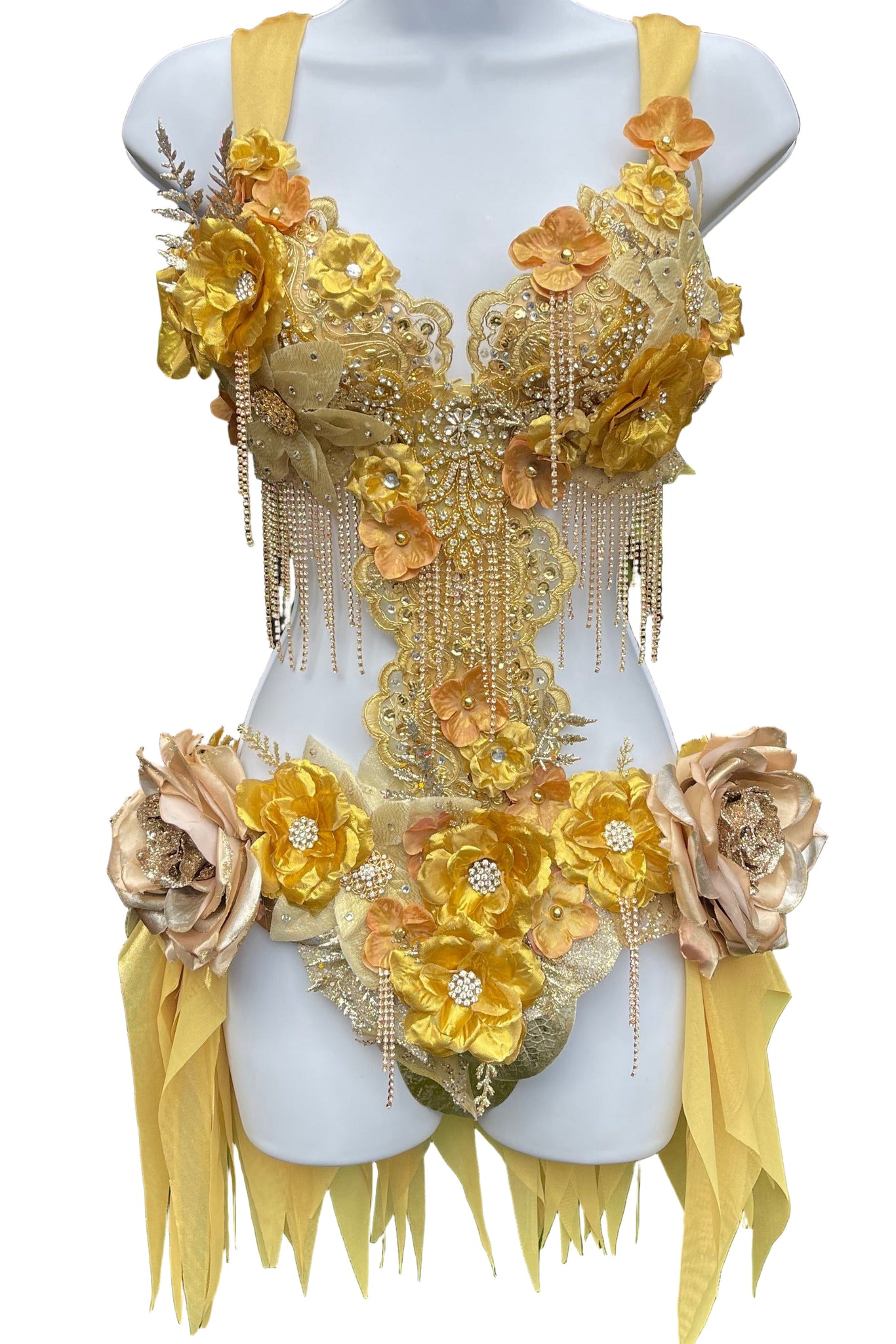 Dripping in Gold Golden Diamond Spring Fairy Goddess with Center Strap L'Amour Le Allure Dripping in Gold Golden Diamond Spring Fairy Goddess with Center Strap L'Amour Le Allure