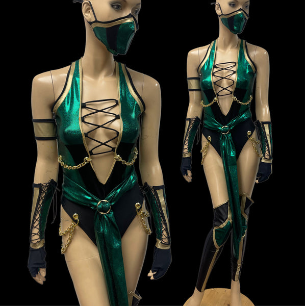 Video Game - Jade Inspired Dance Festival Cosplay Costume