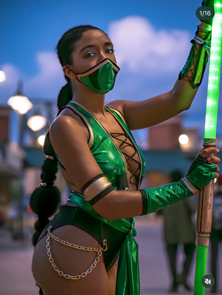 Video Game - Jade Inspired Dance Festival Cosplay Costume