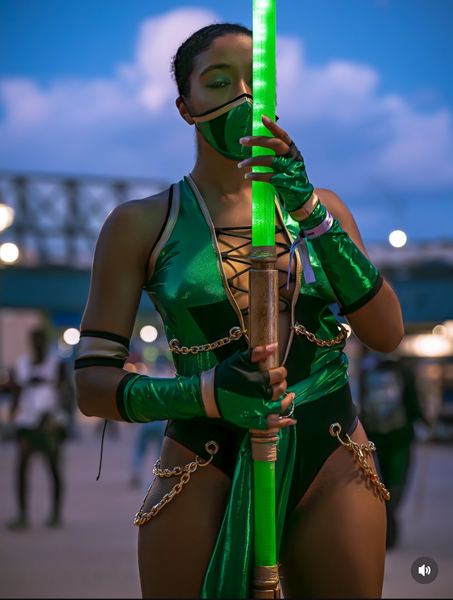 Video Game - Jade Inspired Dance Festival Cosplay Costume