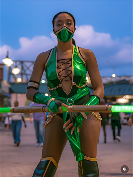 Video Game - Jade Inspired Dance Festival Cosplay Costume