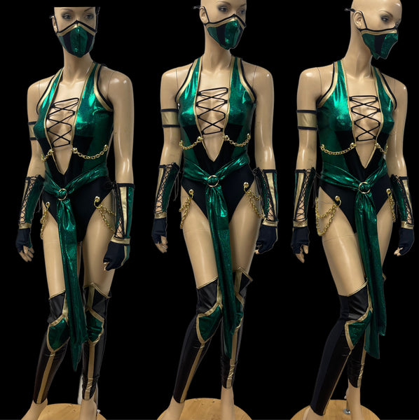 Video Game - Jade Inspired Dance Festival Cosplay Costume