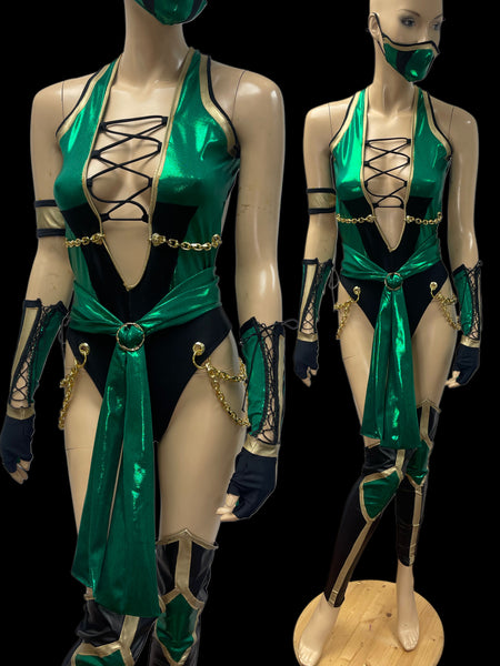 Video Game - Jade Inspired Dance Festival Cosplay Costume