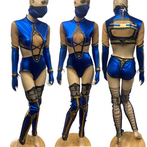 Video Game - Kitana Mileena Mix Inspired Dance Festival Cosplay Costume