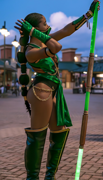 Video Game - Jade Inspired Dance Festival Cosplay Costume