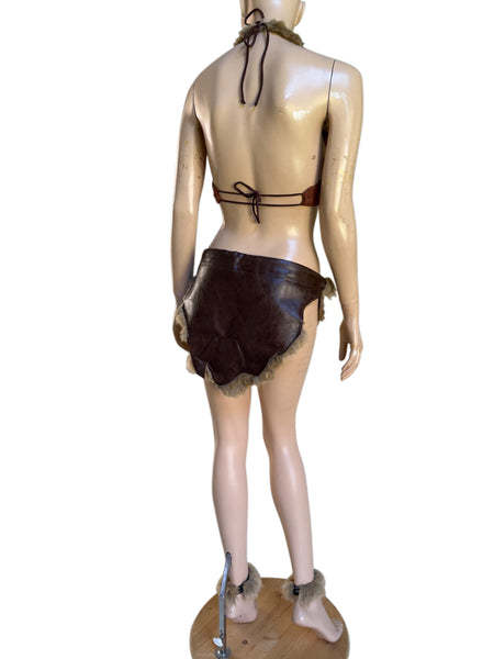 Cave Woman Barbarian Costume – Prehistoric Bombshell Handmade Bra Set