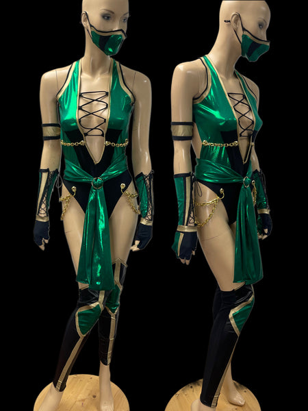 Video Game - Jade Inspired Dance Festival Cosplay Costume