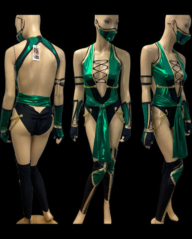 Video Game - Jade Inspired Dance Festival Cosplay Costume