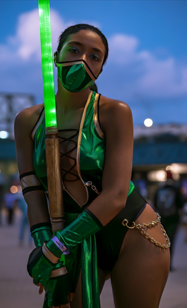 Video Game - Jade Inspired Dance Festival Cosplay Costume