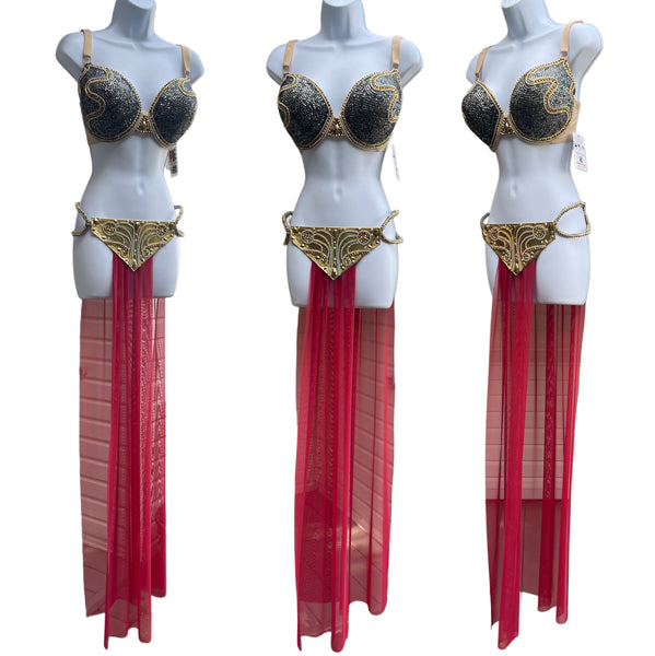 Star Wars Princess Leia Slave Diamond Samba carnival Dance costume