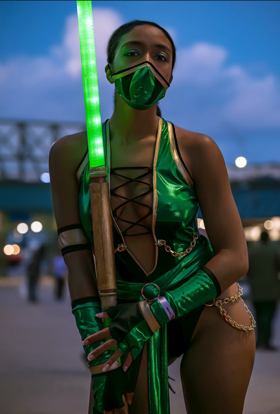 Video Game - Jade Inspired Dance Festival Cosplay Costume