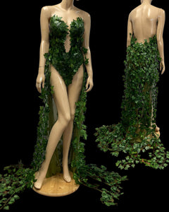 Plunge Poison Ivy Monokini Gown Dress Costume Rave Cosplay Halloween – L'Amour Le Allure Plunge Poison Ivy Monokini Gown Dress Costume Rave Cosplay Halloween – L'Amour Le Allure