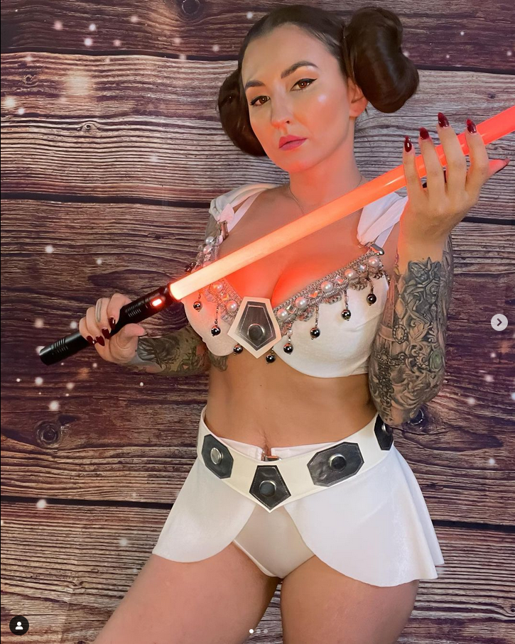 Ready to Ship 34D Medium Bottom - Star Wars Princess Leia Dance Halloween Cosplay costume