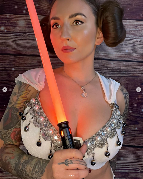 Ready to Ship 34D Medium Bottom - Star Wars Princess Leia Dance Halloween Cosplay costume