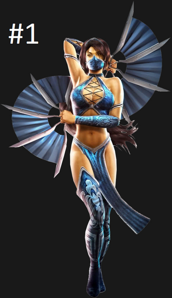 Preorder Costume - Video Game - Kitana Inspired Dance Festival Cosplay Costume