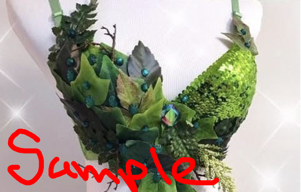 Custom Order for Marie C - Jungle Forest Fairy Monokini Costume Halloween