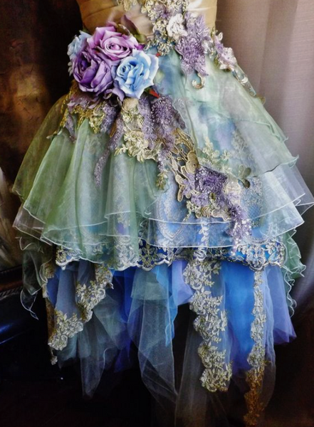 Custom Order for Jeanette Marsh - Holographic Pastel Rainbow Flower Fairy Dress