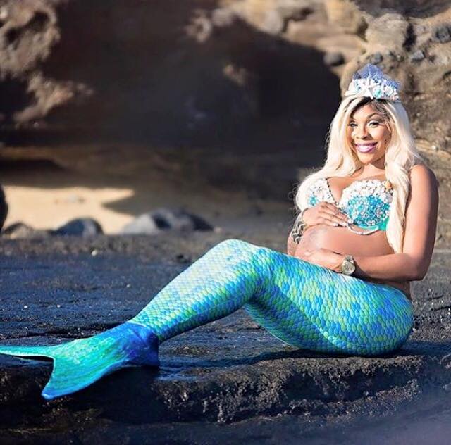 Turquoise Rhinestone Mermaid Dance Costume Rave Bra Halloween