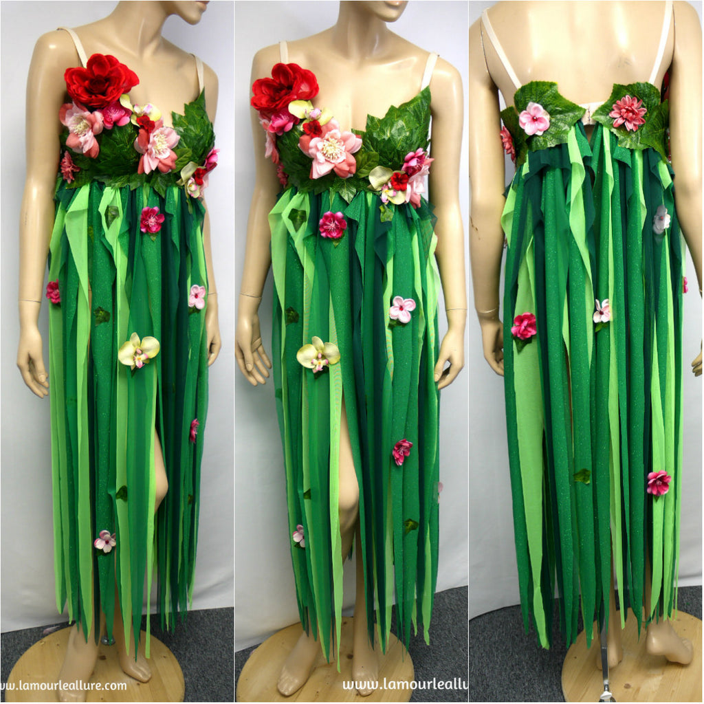 green te fiti dress Te Fiti Costume: wig and dress