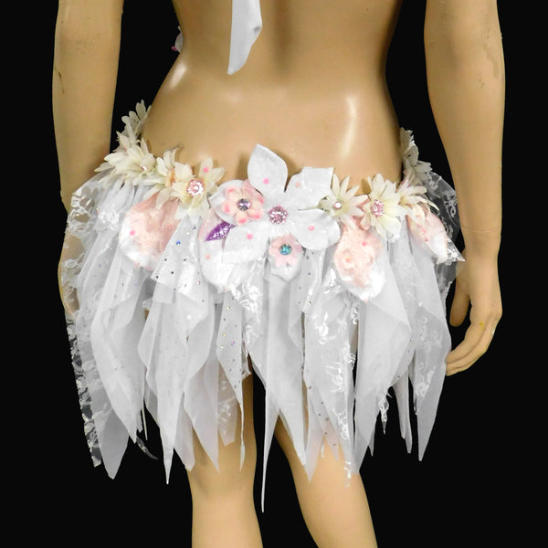 Pink Lavender Frosted Winter Fairy Monokini Costume