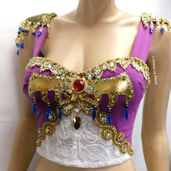 Legend of Zelda Bustier and Belly Dancer Skirt Cosplay Dance Costume Rave Halloween