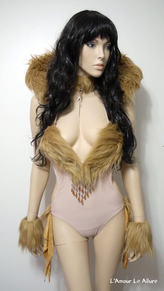 King of the Jungle Lion Monokini Costume with Hood