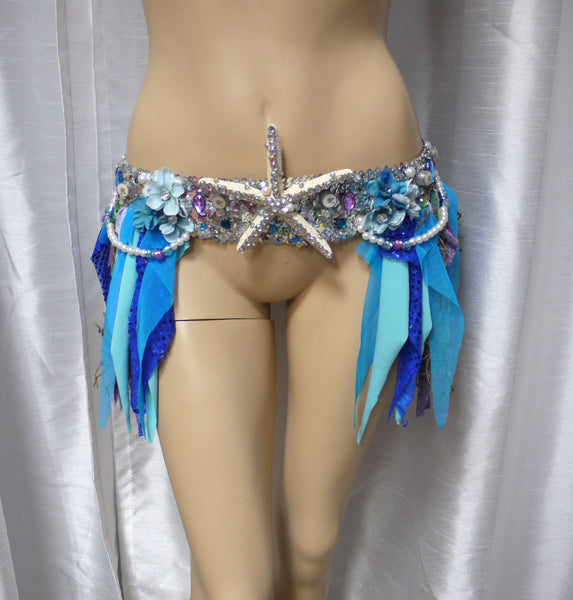 LED Starfish Mermaid Skirt Rave Wear Cosplay Halloween Costume