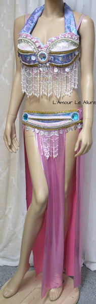 Ready to Ship 32D Small/Medium Bottom - Sylveon Gypsy Belly Dancer Cosplay Costume