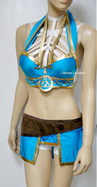 Breath of the Wild Legend of Zelda Bra and Skirt Cosplay Costume