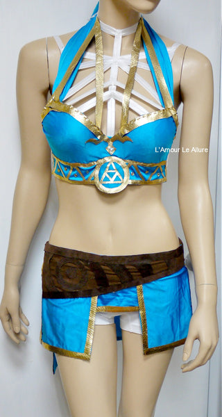 Breath of the Wild Legend of Zelda Bra and Skirt Cosplay Costume