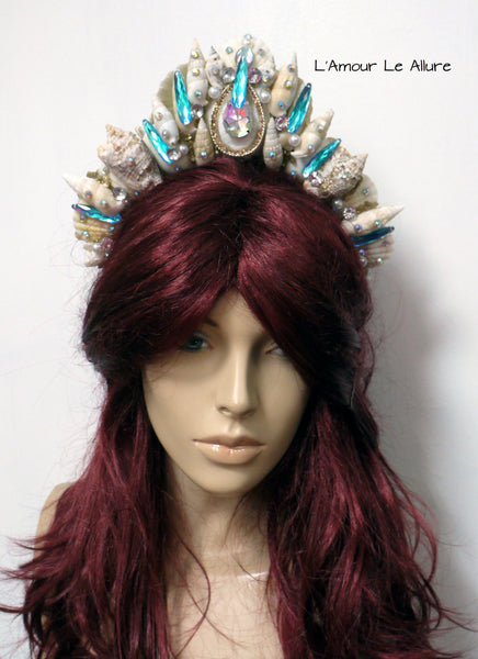 Gold Turquoise Tiara Mermaid Crown