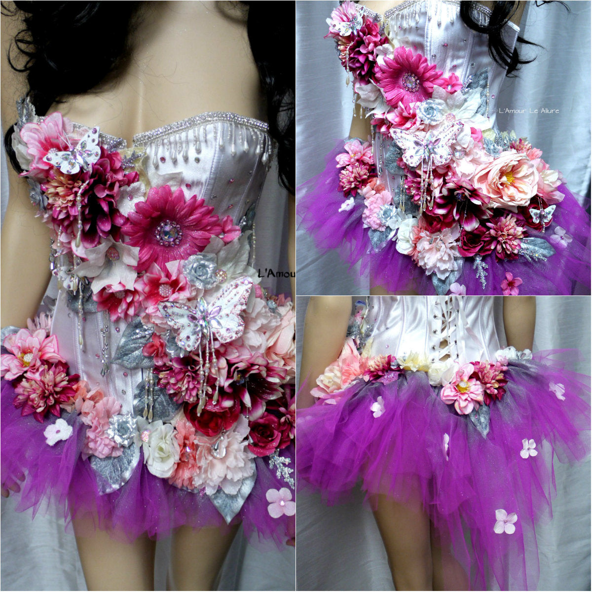 Berry Pretty in Pink Fairy Corset and High Low Tutu Costume