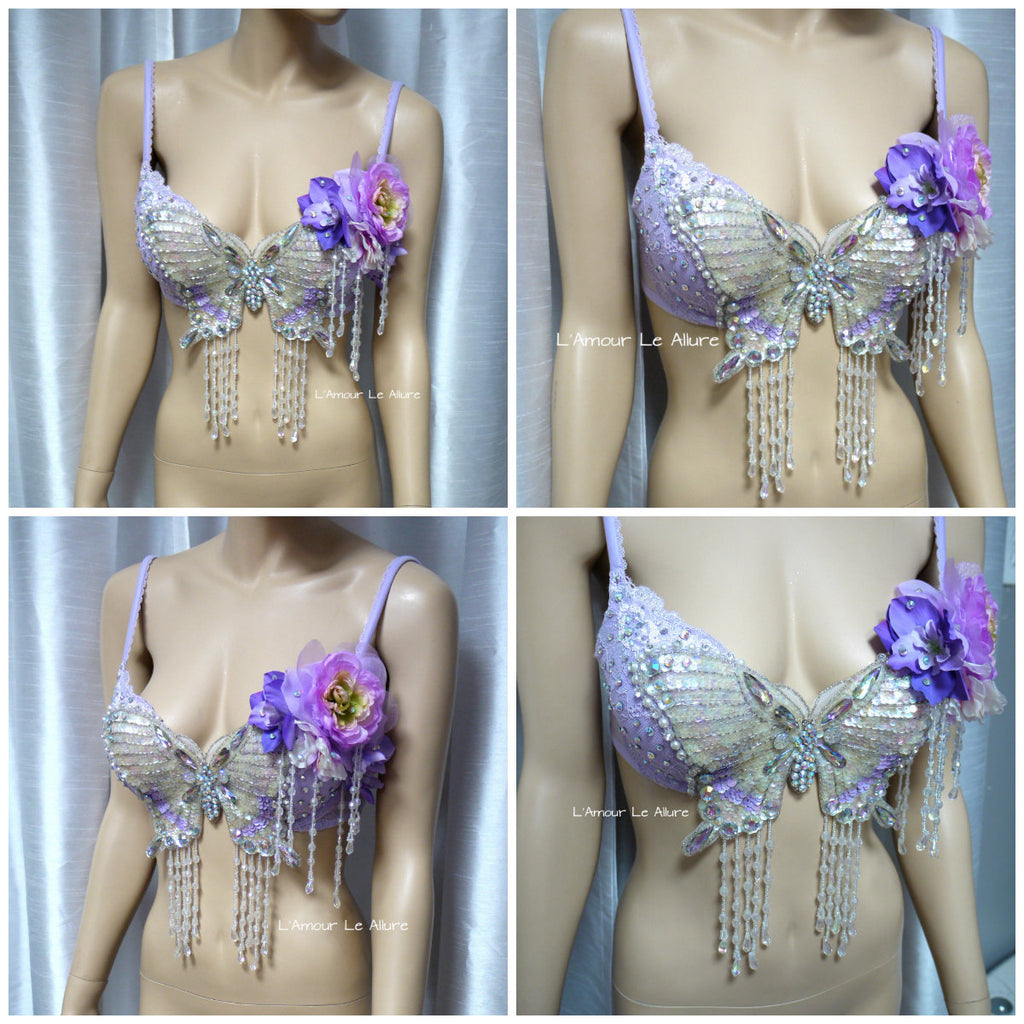 Lavender Purple Gypsy Forest Fairy Dance Rave Bra and Skirt Halloween –  L'Amour Le Allure