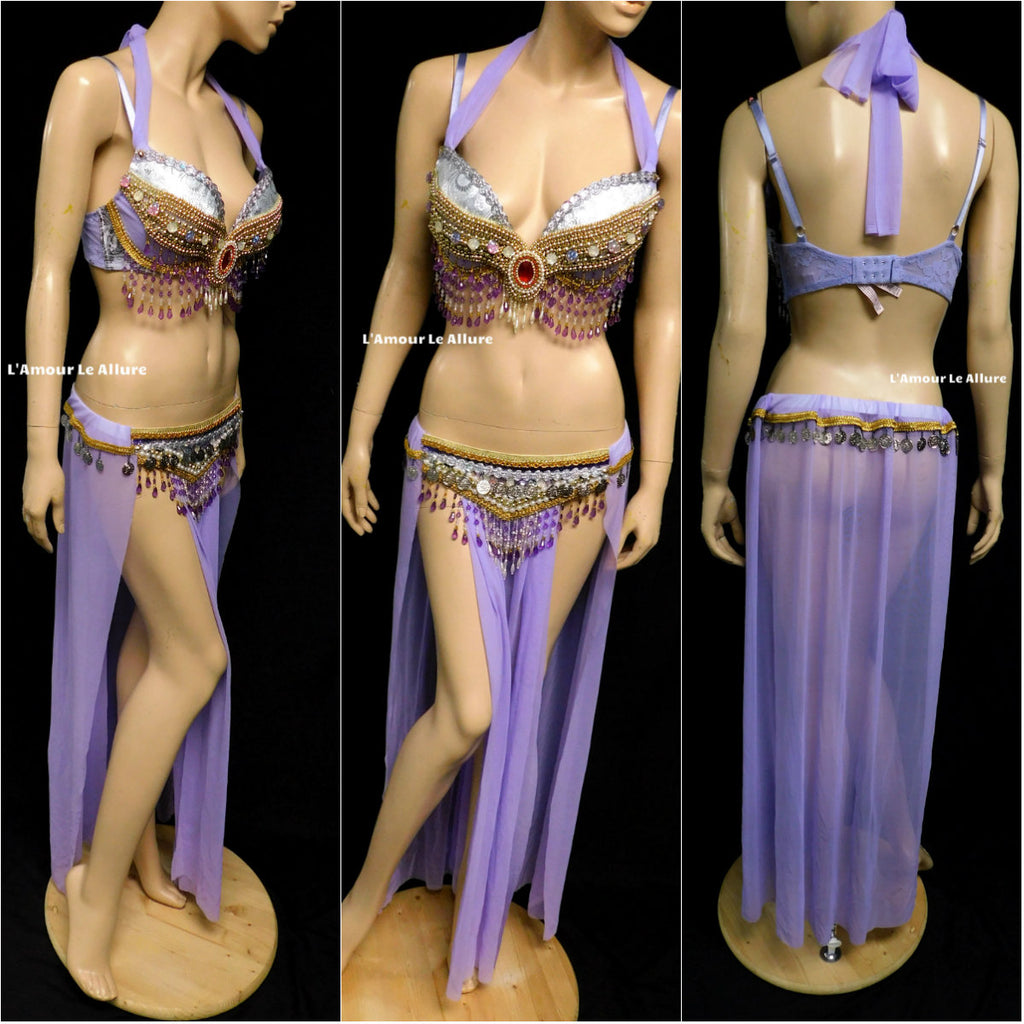 Espeon Gypsy Belly Dancer Bra and Skirt Burlesque Show Girl – L'Amour Le  Allure