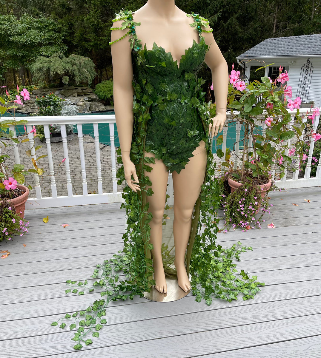 Full Poison Ivy Monokini Gown Dress with Shoulder beading – L'Amour Le ...