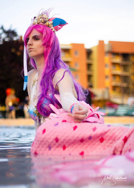 Mermaid Sylveon Costume Rave Top and Scrunchie bottom